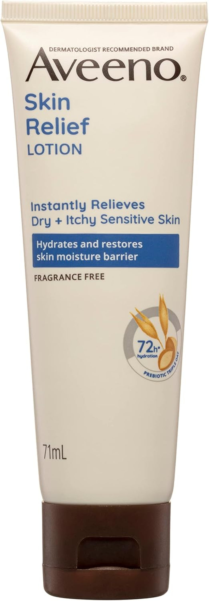 Skin Relief Fragrance Free Body Lotion Shea Butter 72-Hour Intense Hydration Soothe Dry Itchy Sensitive Skin 71G