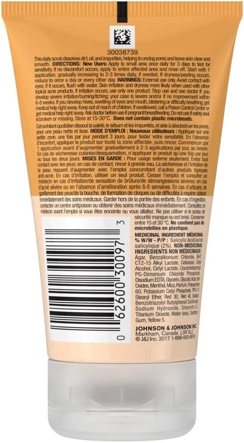 Oil Free Acne Face Scrub 125Ml|For Acne-Prone Skin|With Salicylic Acid|Prevents Breakouts|Dissolves Oil, Dirt & Impurities|Unclogs Pores