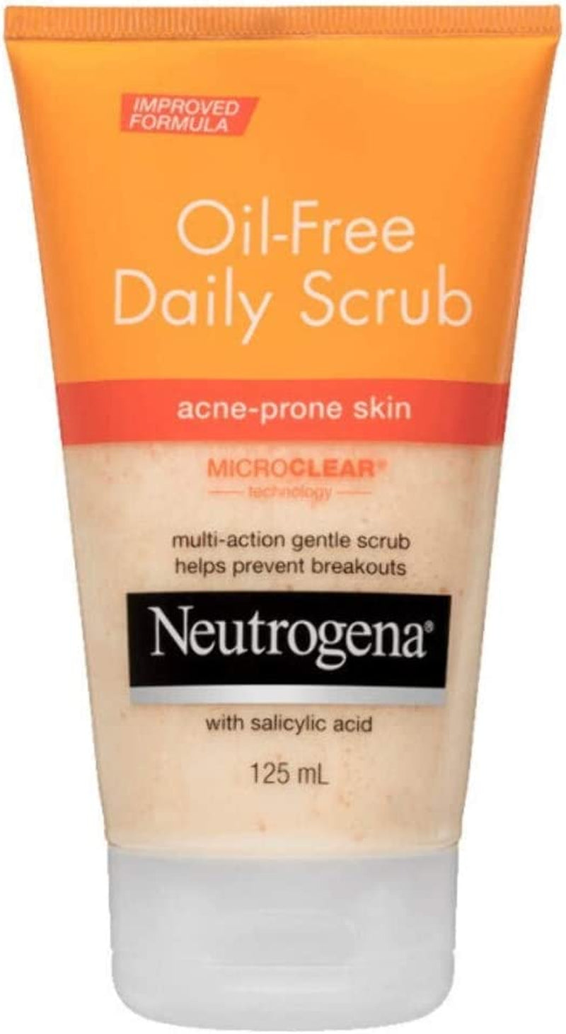 Oil Free Acne Face Scrub 125Ml|For Acne-Prone Skin|With Salicylic Acid|Prevents Breakouts|Dissolves Oil, Dirt & Impurities|Unclogs Pores