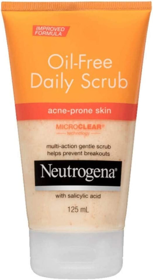 Oil Free Acne Face Scrub 125Ml|For Acne-Prone Skin|With Salicylic Acid|Prevents Breakouts|Dissolves Oil, Dirt & Impurities|Unclogs Pores