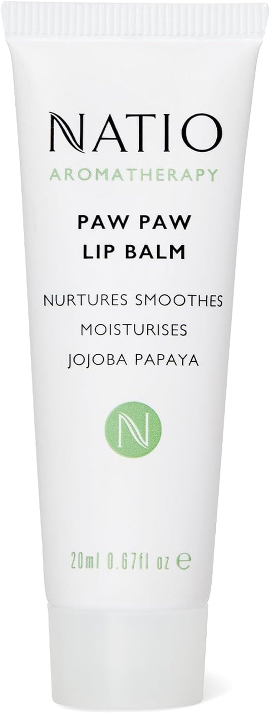 Australia Paw Paw Lip Balm 20Ml - Jojoba Oil, Papaya, Cocoa Butter & Shea Butter - Nourishing Lip Moisturiser for Cracked Lips