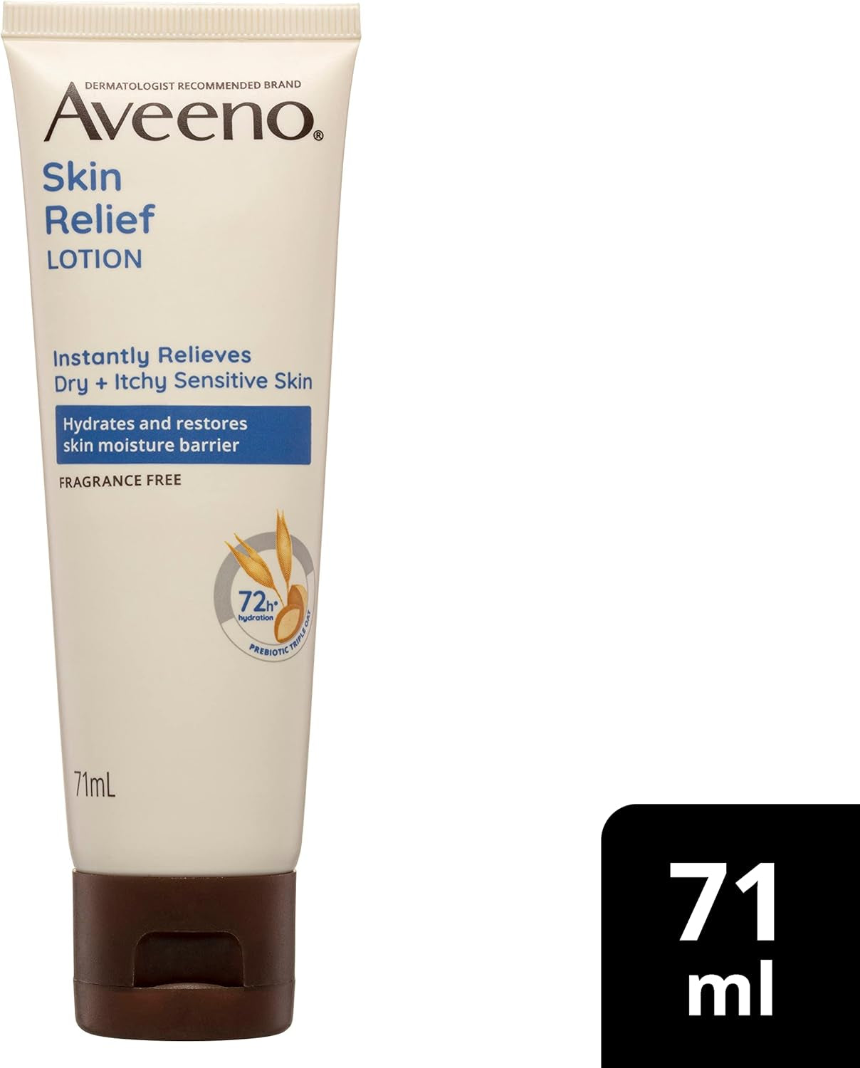 Skin Relief Fragrance Free Body Lotion Shea Butter 72-Hour Intense Hydration Soothe Dry Itchy Sensitive Skin 71G