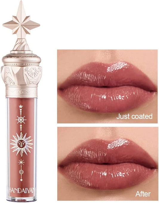 Tinted Lip Balm, Lipstick, Lip Gloss, Waterproof Long-Lasting Lipstick for Lip Plumper Gloss and Makeup, Liquid Blush Lip Tint Gift (#702 Chocolate Caramel Berry)