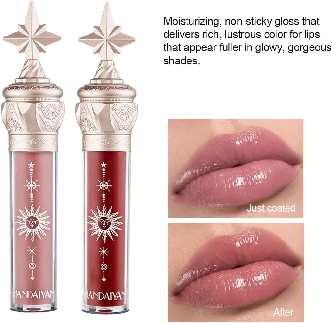 Tinted Lip Balm, Lipstick, Lip Gloss, Waterproof Long-Lasting Lipstick for Lip Plumper Gloss and Makeup, Liquid Blush Lip Tint Gift (#702 Chocolate Caramel Berry)