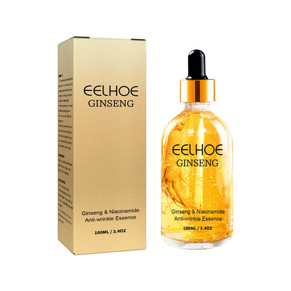 24K Gold Ginseng Serum anti Wrinkle Lifting Firming Fade Fine Lines Lightening Spot Hyaluronic Acid Nicotinamide Facial Essence