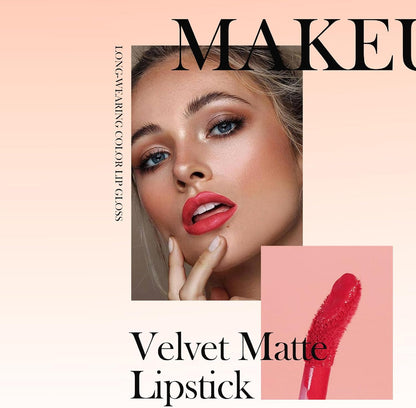 6 Color Matte Liquid Lipstick, Girl Lip Gloss, Waterproof Long Lasting Lip Glaze, Beauty Moisturizing Lip Tint Makeup Set Lip Cosmetic Travel Kit for Women Shimmer Glitter Liquid Eyeshadow
